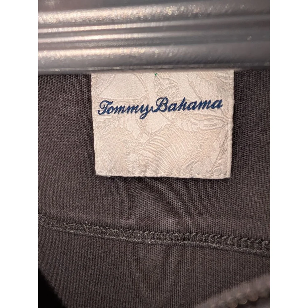Tommy Bahama Black Quarter-Zip Sweater Men's XXL